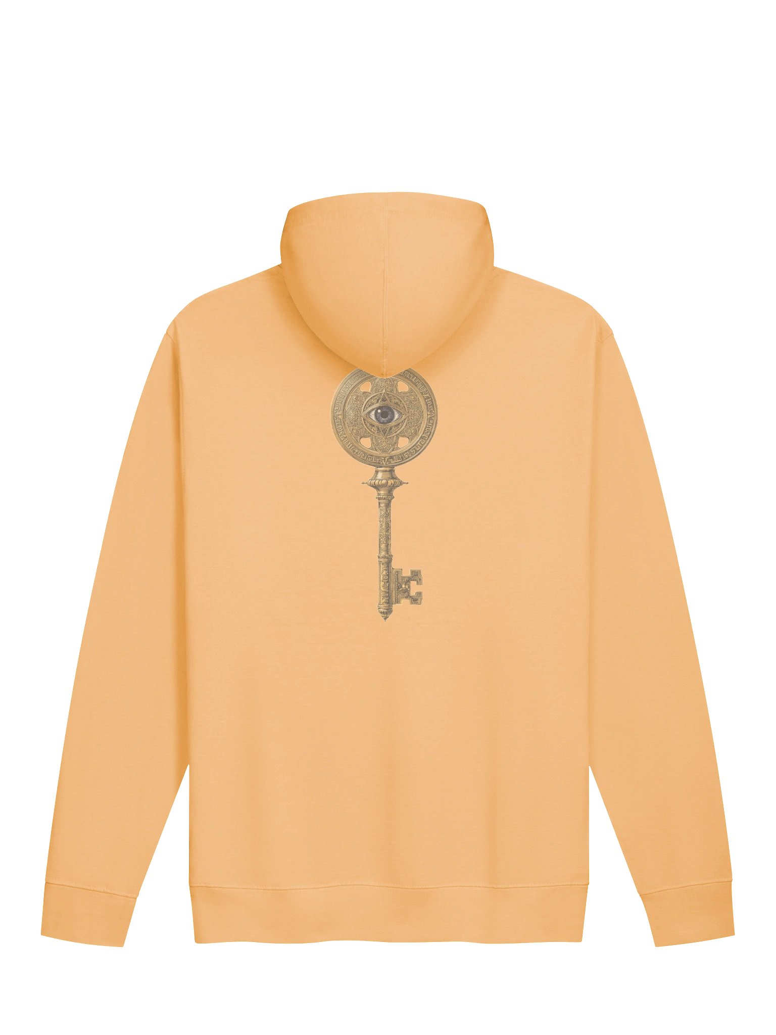 The Gatekeeper’s Key – Peach Horizon Edition (Front & Back Print) | Unisex Midweight Hoodie product image (2)