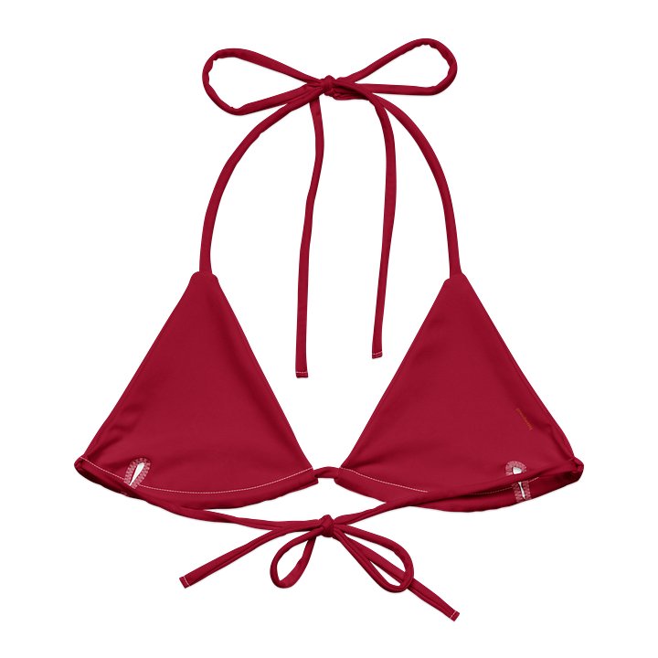 Maroon Allure Recycled Bikini Top product image (1)