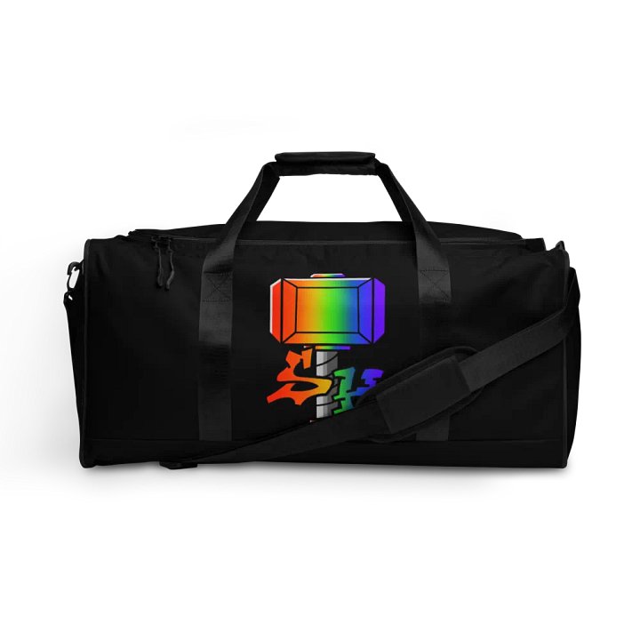 Vibrant Fragmented Rainbow Duffle Bag product image (1)