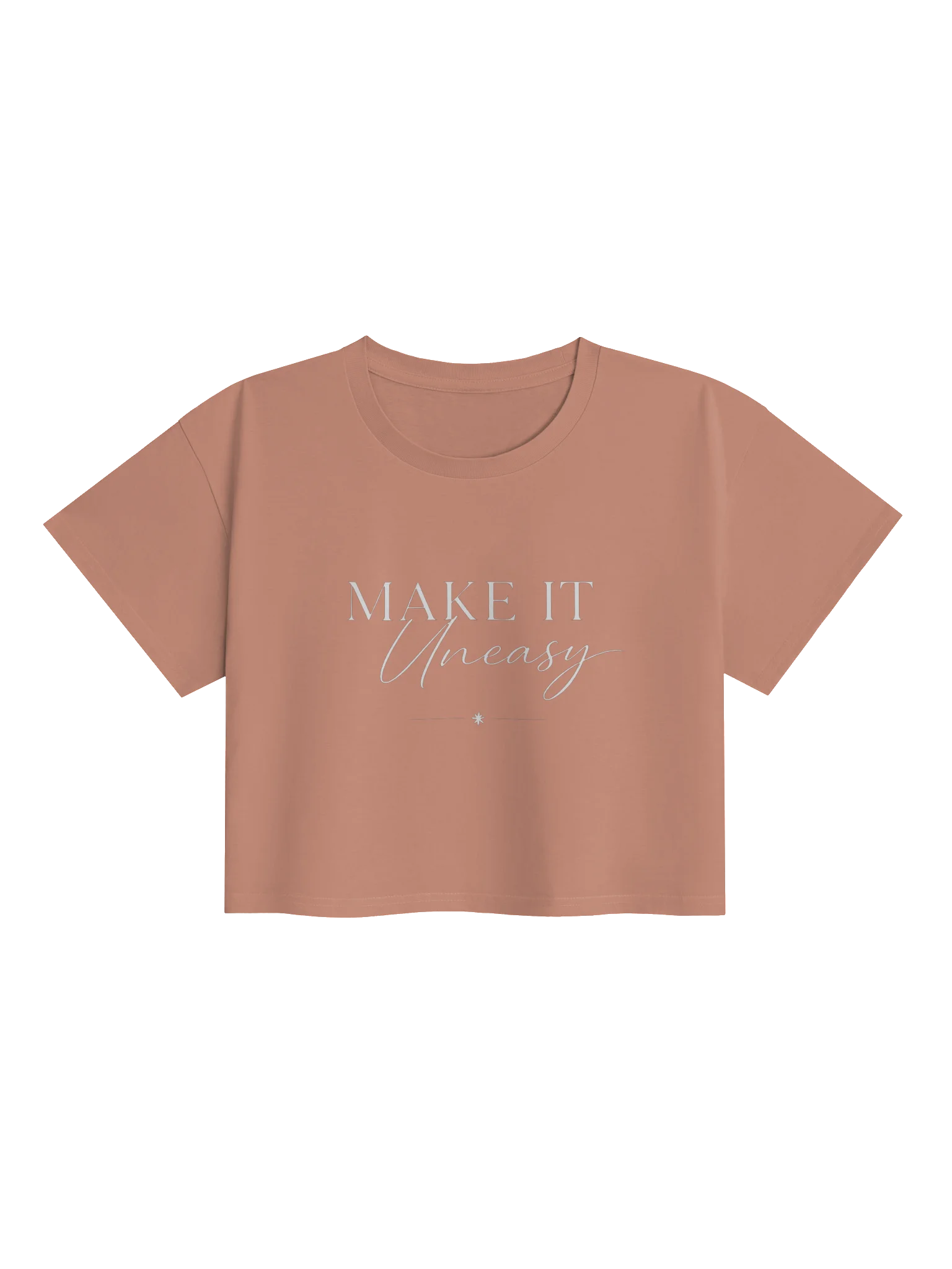 Make It Uneasy - crop t-shirt product image (1)