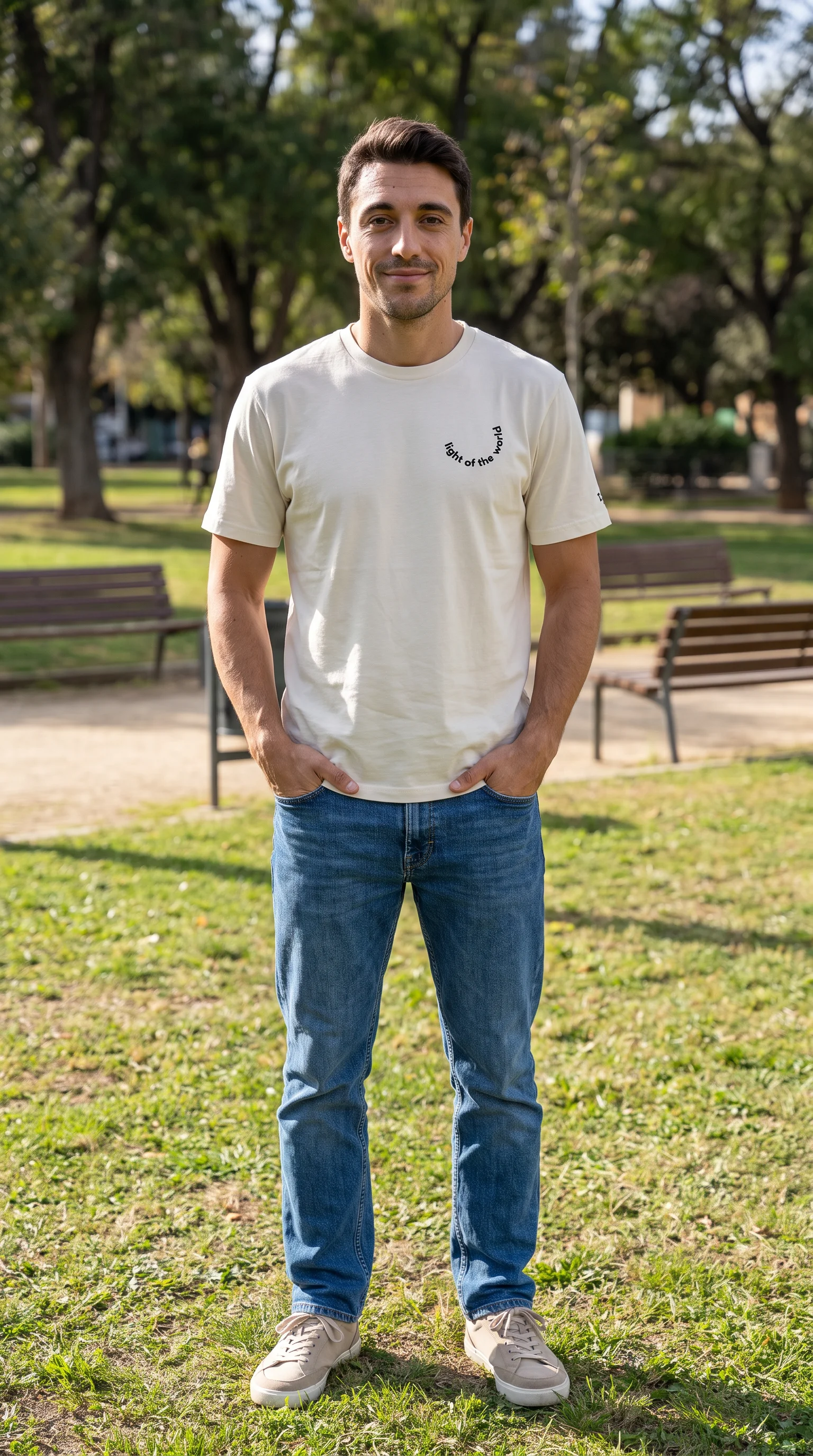 T-Shirt Light of the World - Black product image (4)