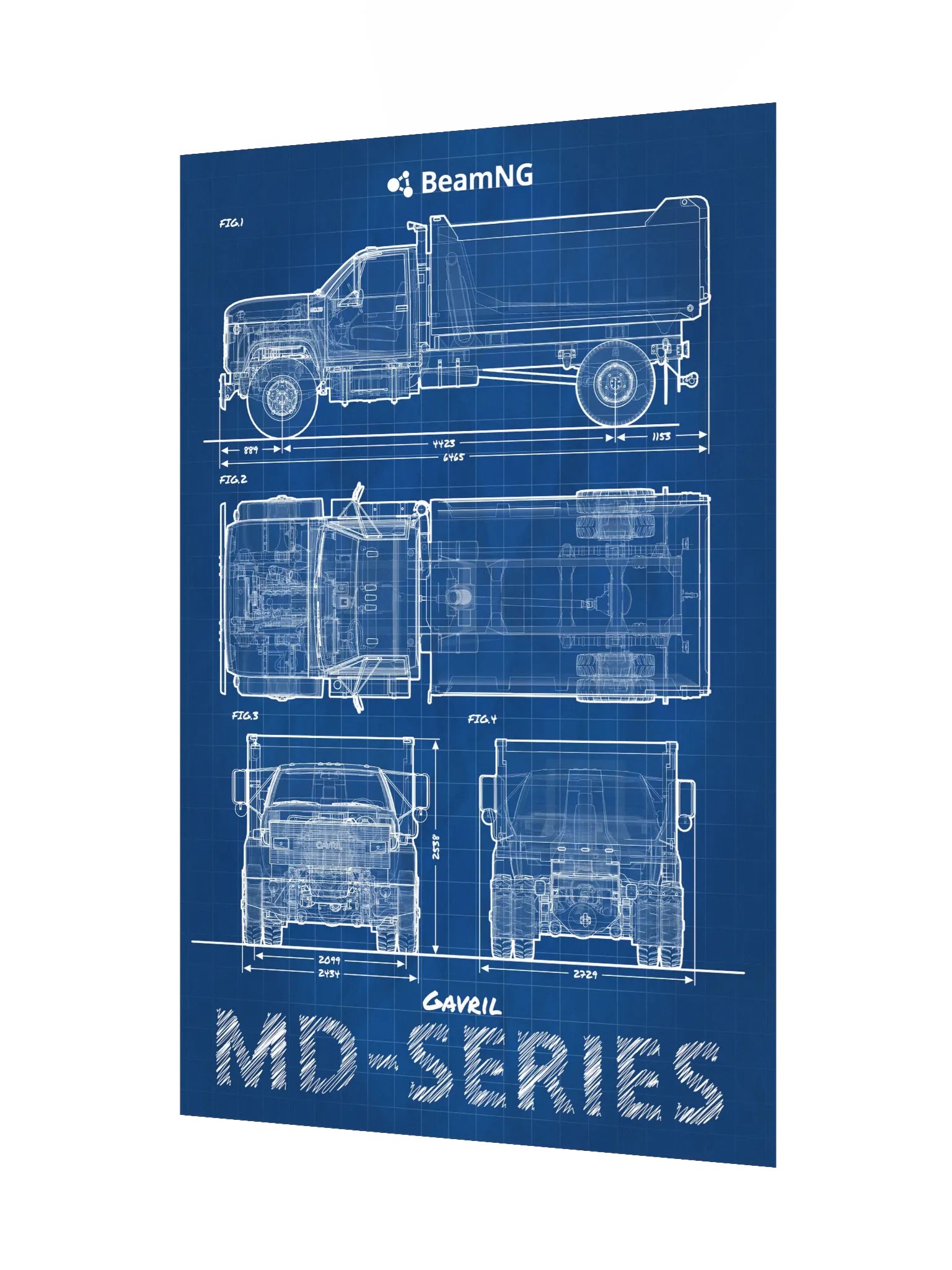 Gavril MD-Series Blueprint Poster product image (3)