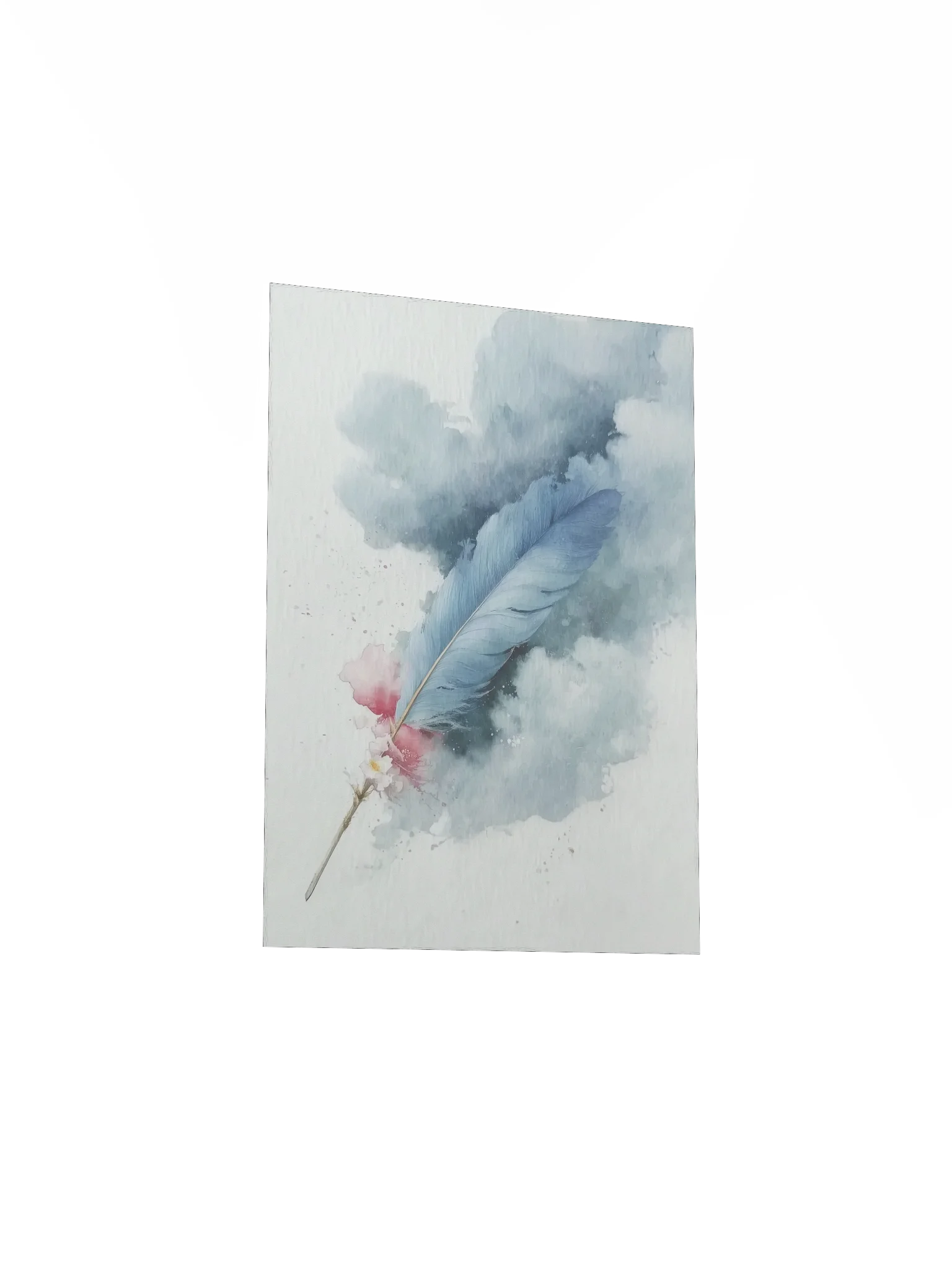 Powder Blue: Diagonal Blue Feather product image (3)