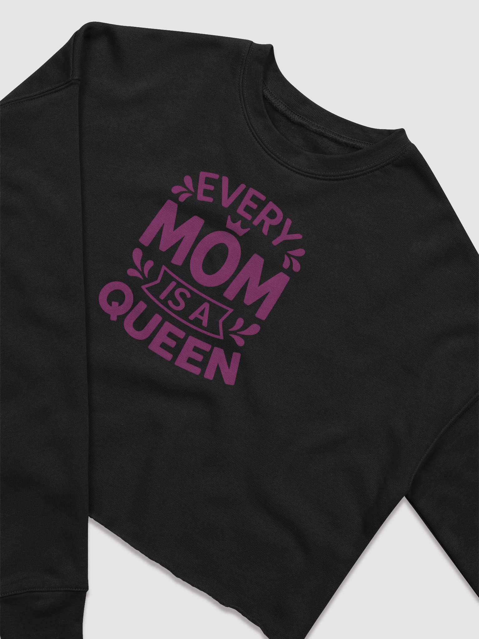 Every Mom Is a Queen Crop Top – Stylish Crown Graphic | Gift for Moms product image (2)