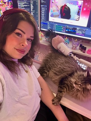 My coworker tastes his job VERY seriously. I mean could I even manage streaming if Jinx isn’t there to make sure it all goes ...