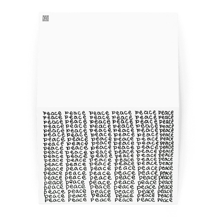 Peace 2 greeting card product image (1)