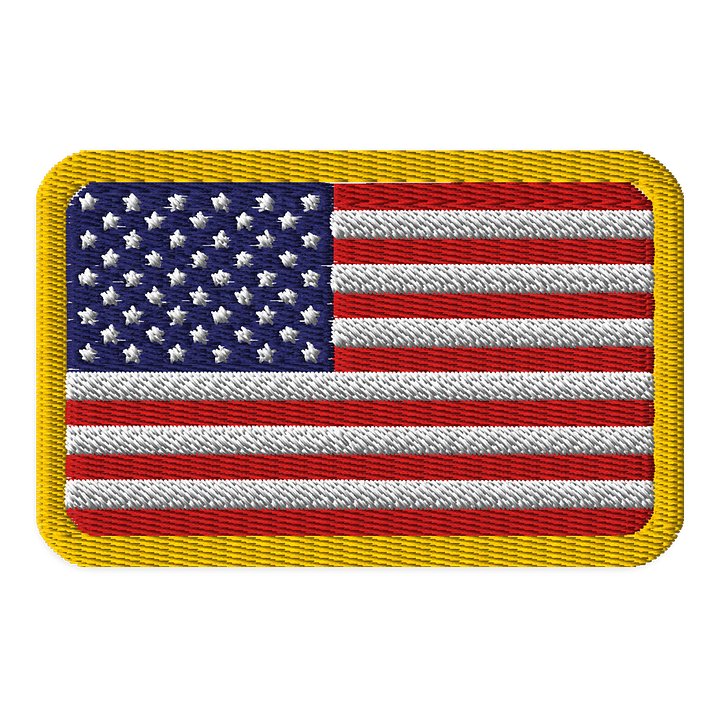 Stars & Stripes Embroidered Patch - Colour product image (1)