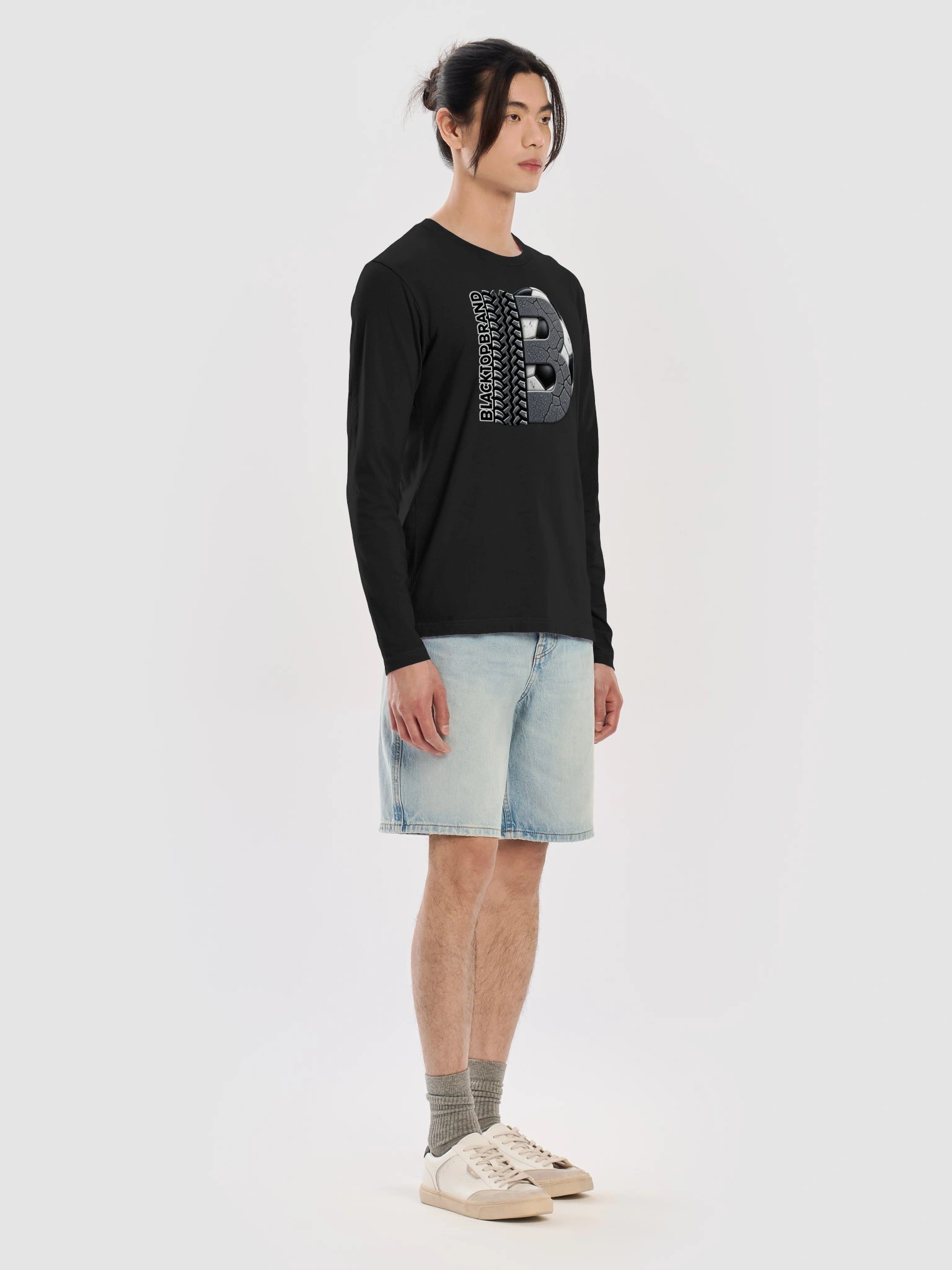 Blacktop Brand Fitted Long Sleeve Soccer Tee product image (19)