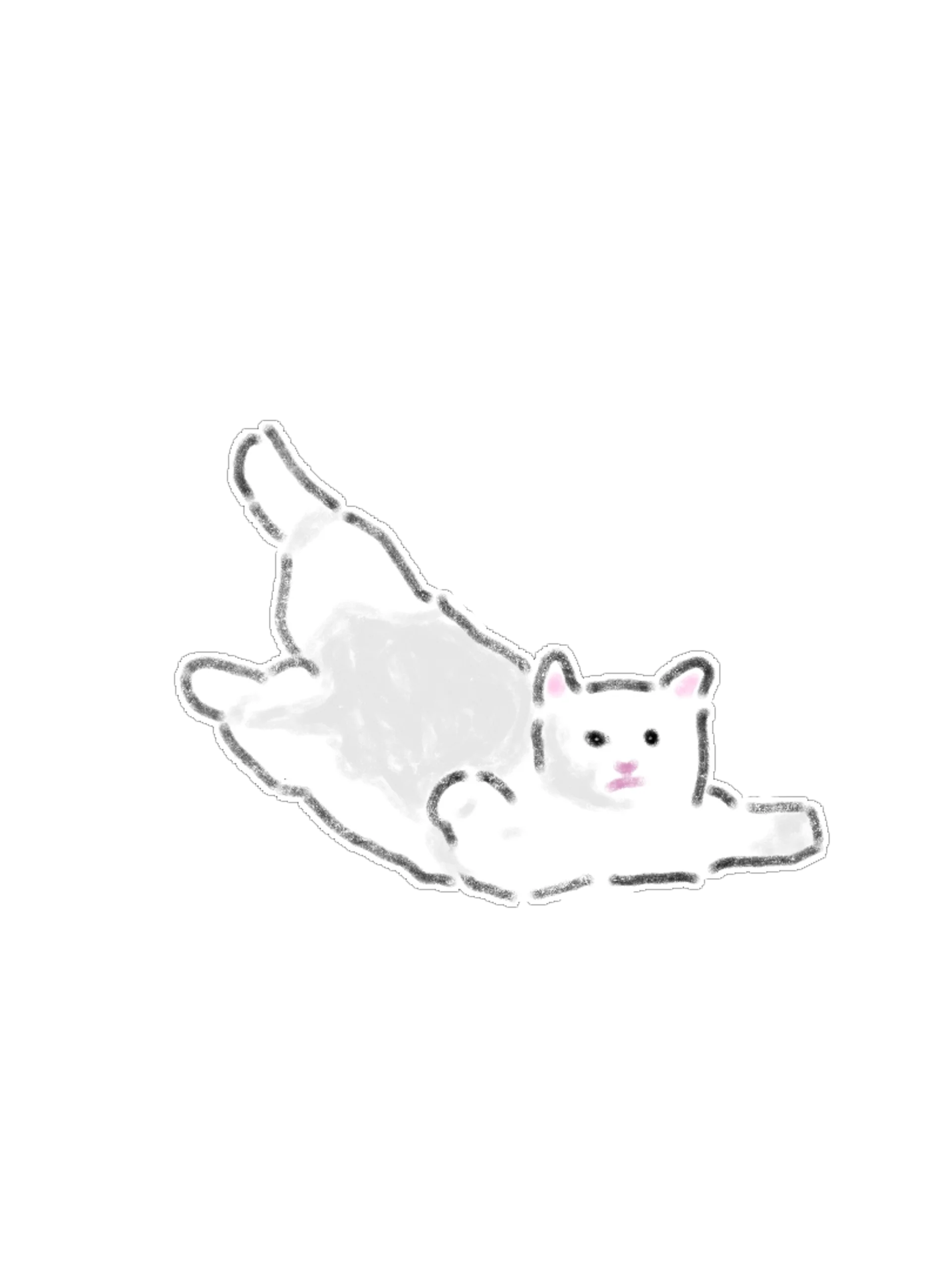 15 Cute Hand-Drawn Cat PNG Clipart Bundle product image (8)