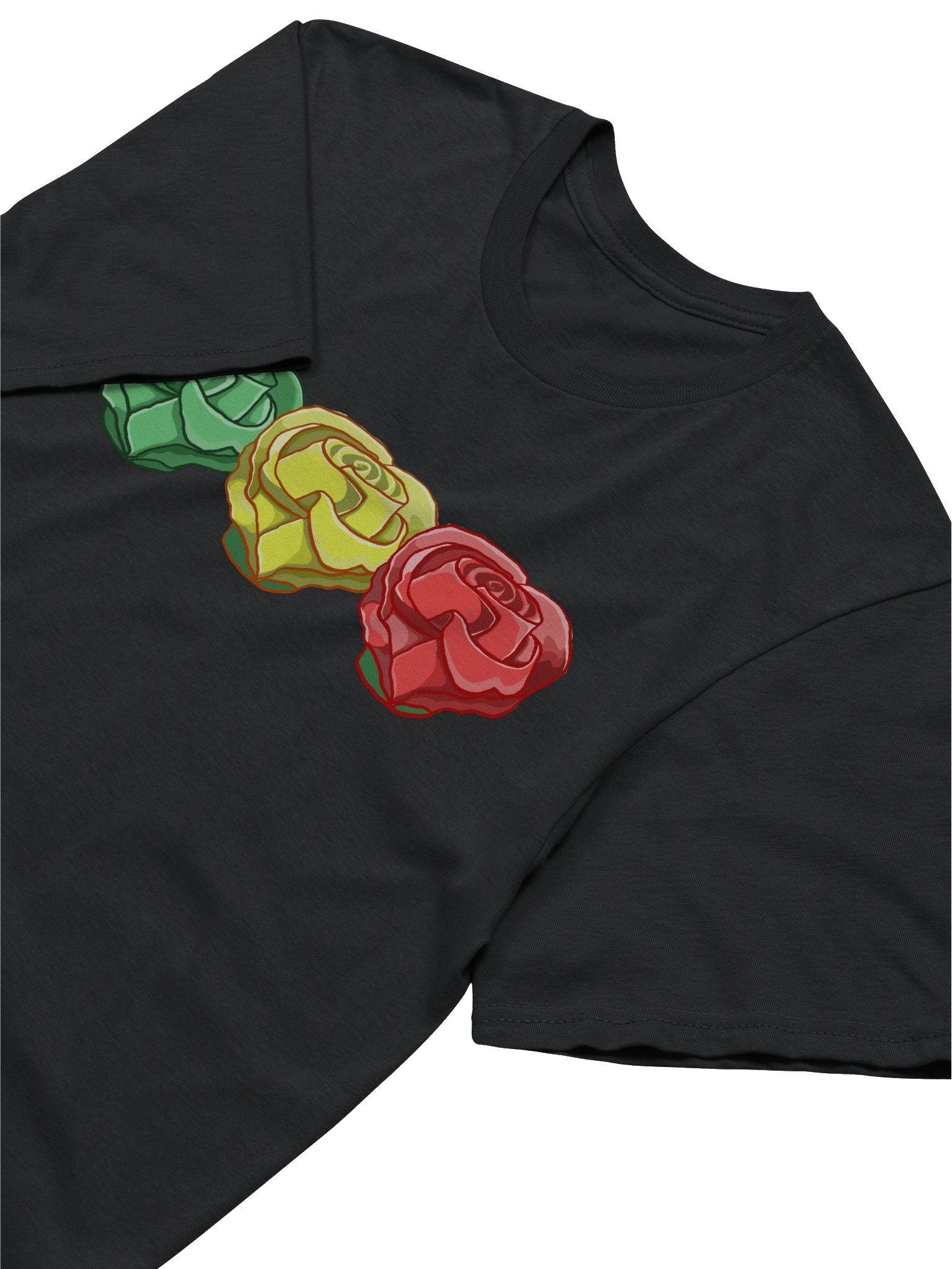 Tricolor Rose Life Light Weight T-Shirt product image (4)