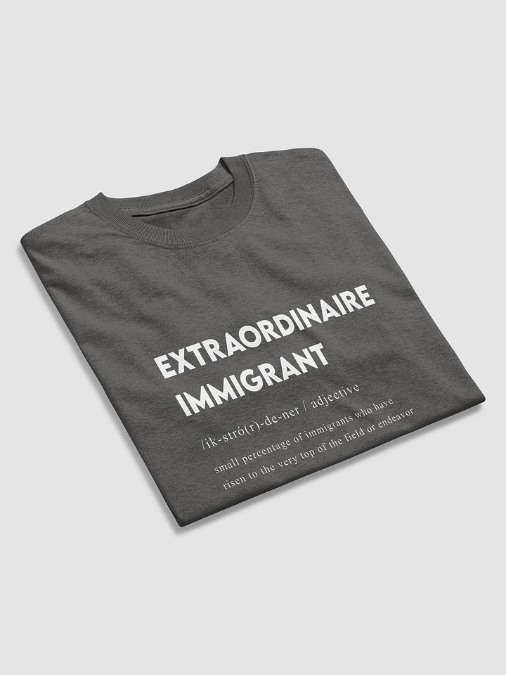 EXTRAORDINAIRE IMMIGRANT TSHIRT CHARCOL product image (2)
