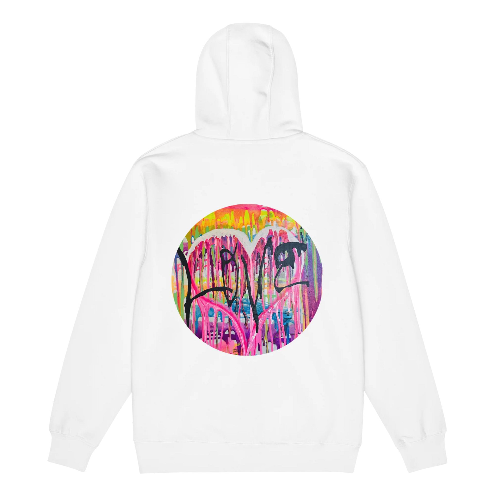 Graffiti Heart Zip-up Hoodie product image (23)