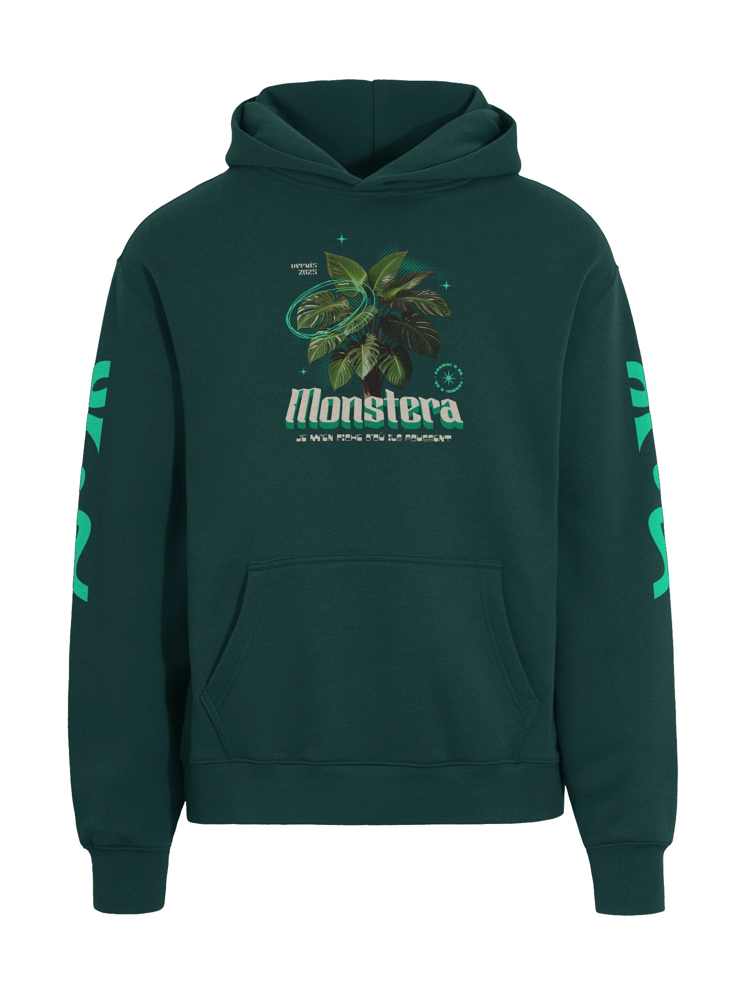 Monstera Éclectique - Grand sweat à capuche product image (1)