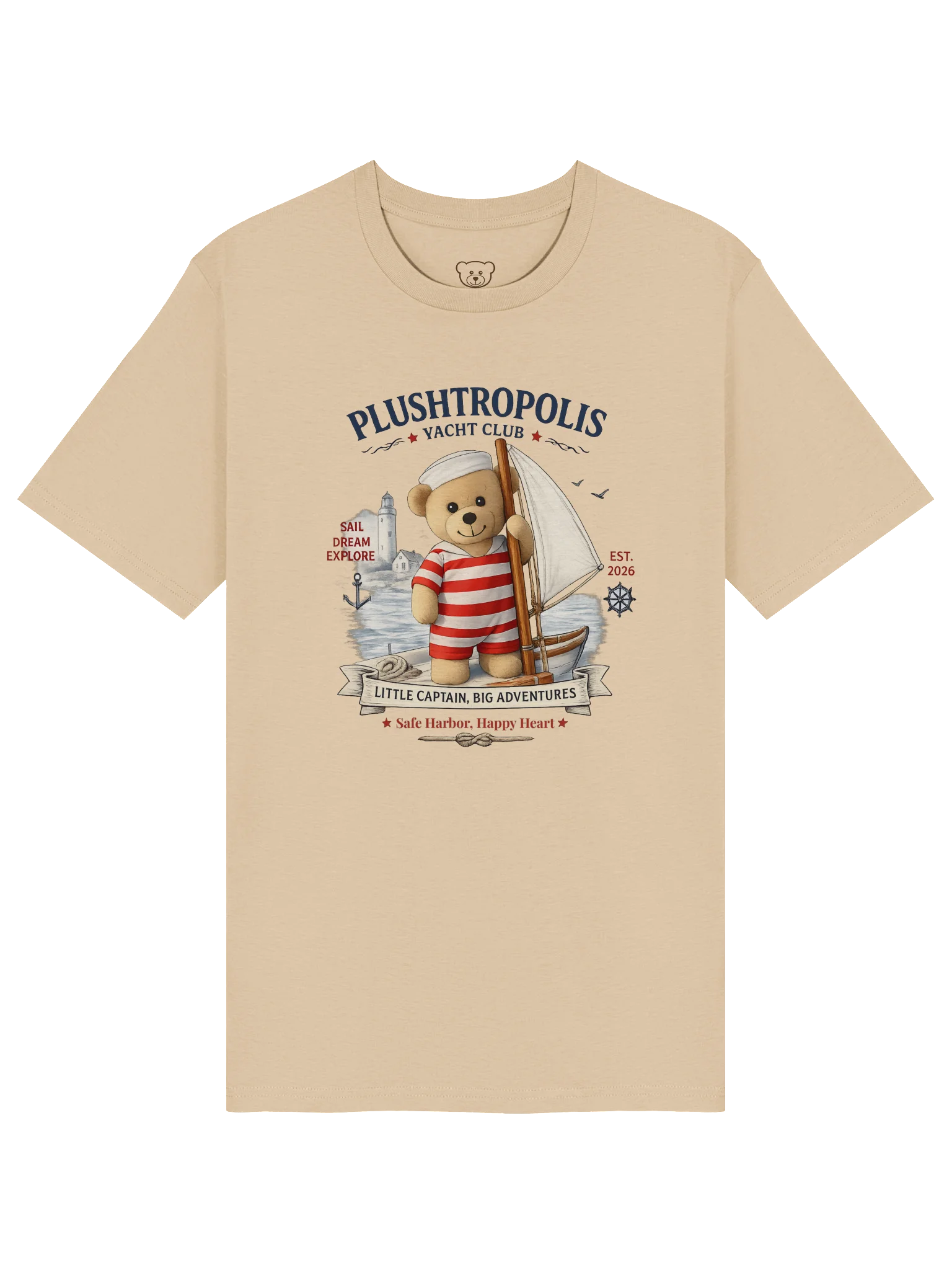 Plushtropolis Yacht Club Organic Cotton T-Shirt product image (5)