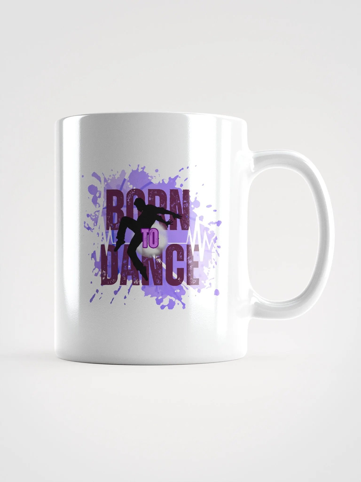 Born to Dance His Silhouette + Rainbow Create Greatness Mug product image (1)