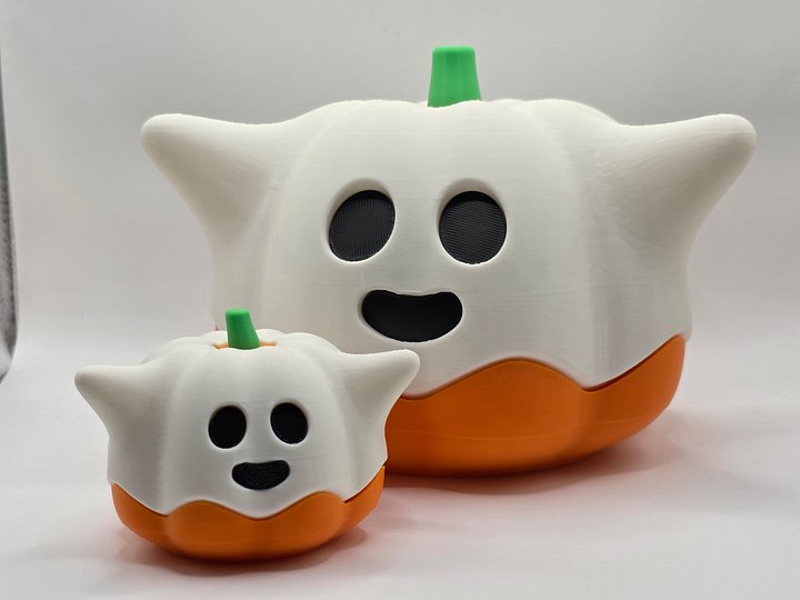 🎃👻 Cute Ghost Pumpkin 3D Print product image (1)