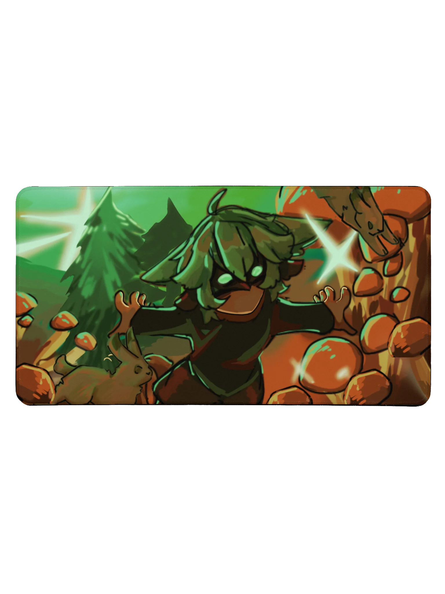 Frumpy Geen and Red Magic Desk Mat product image (3)