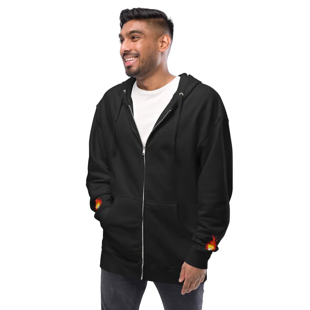 Phlare Flame Fleece Zip Up Hoodie product image (3)