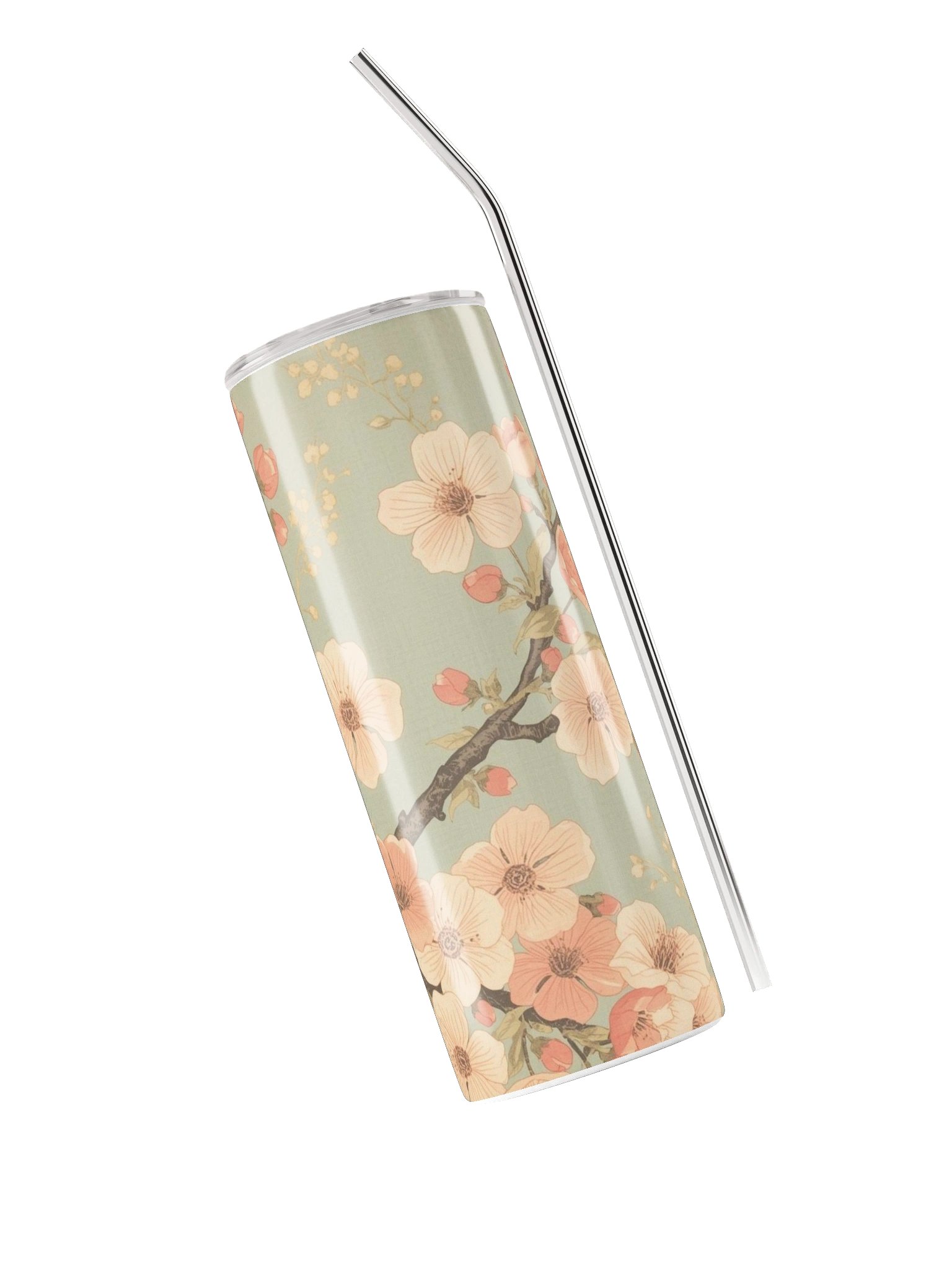 Soft Blossom Branch Stainless Steel Tumbler product image (3)
