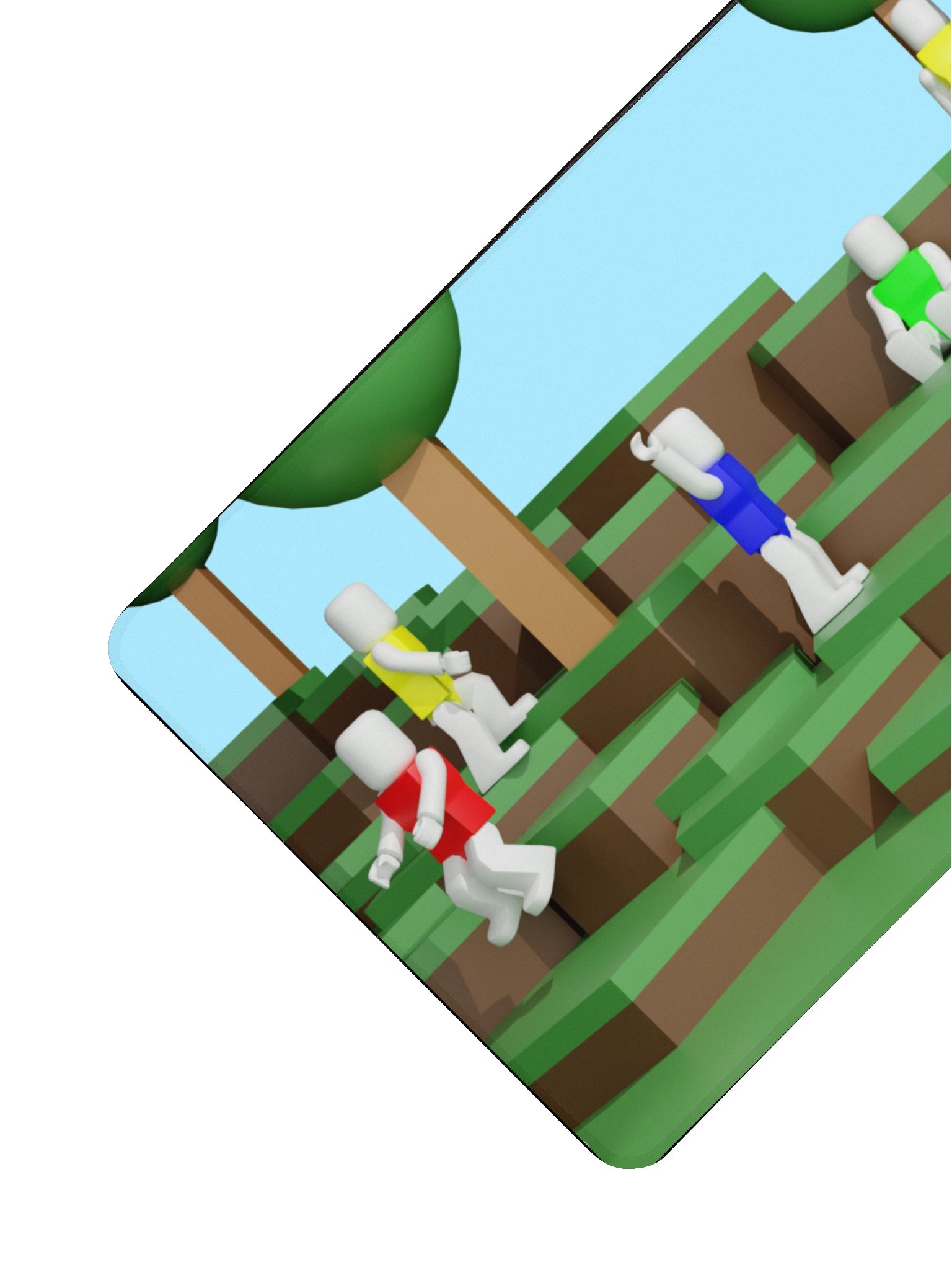 Blocky Landscape Desktop Mat product image (3)