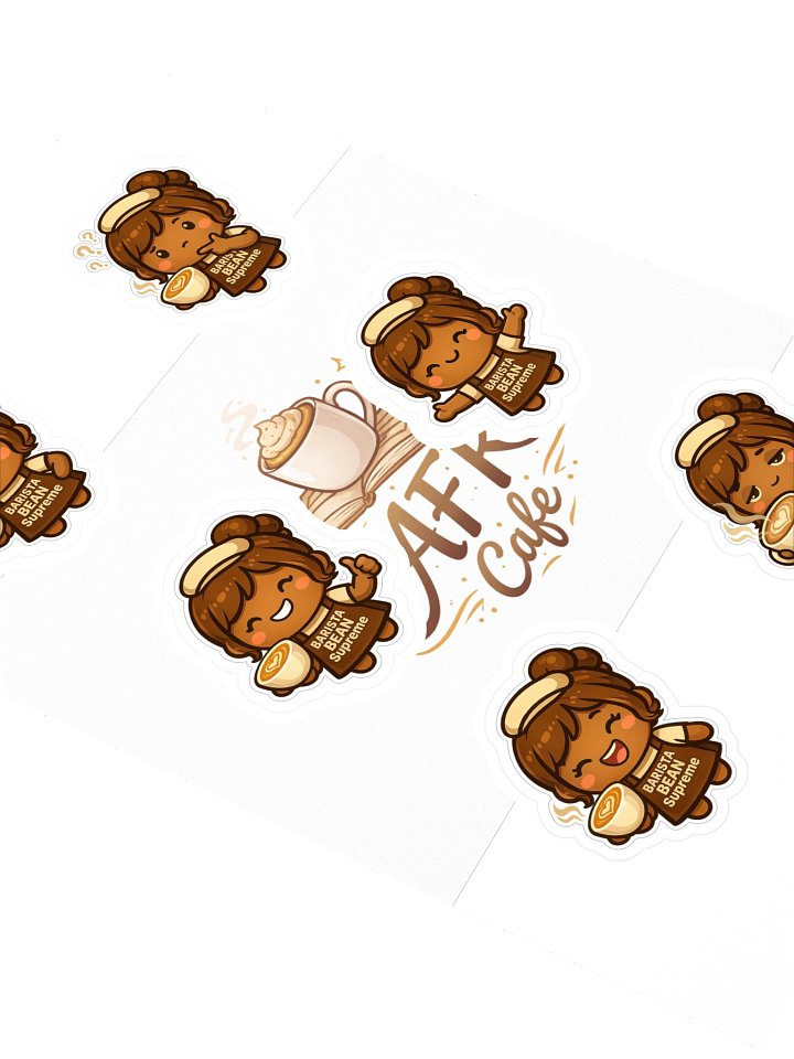 AFK Cafe | Barista Bean Supreme Sticker Sheet ☕ product image (2)