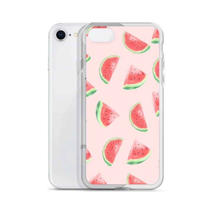 Pink Watermelon Clear iPhone Case product image (55)