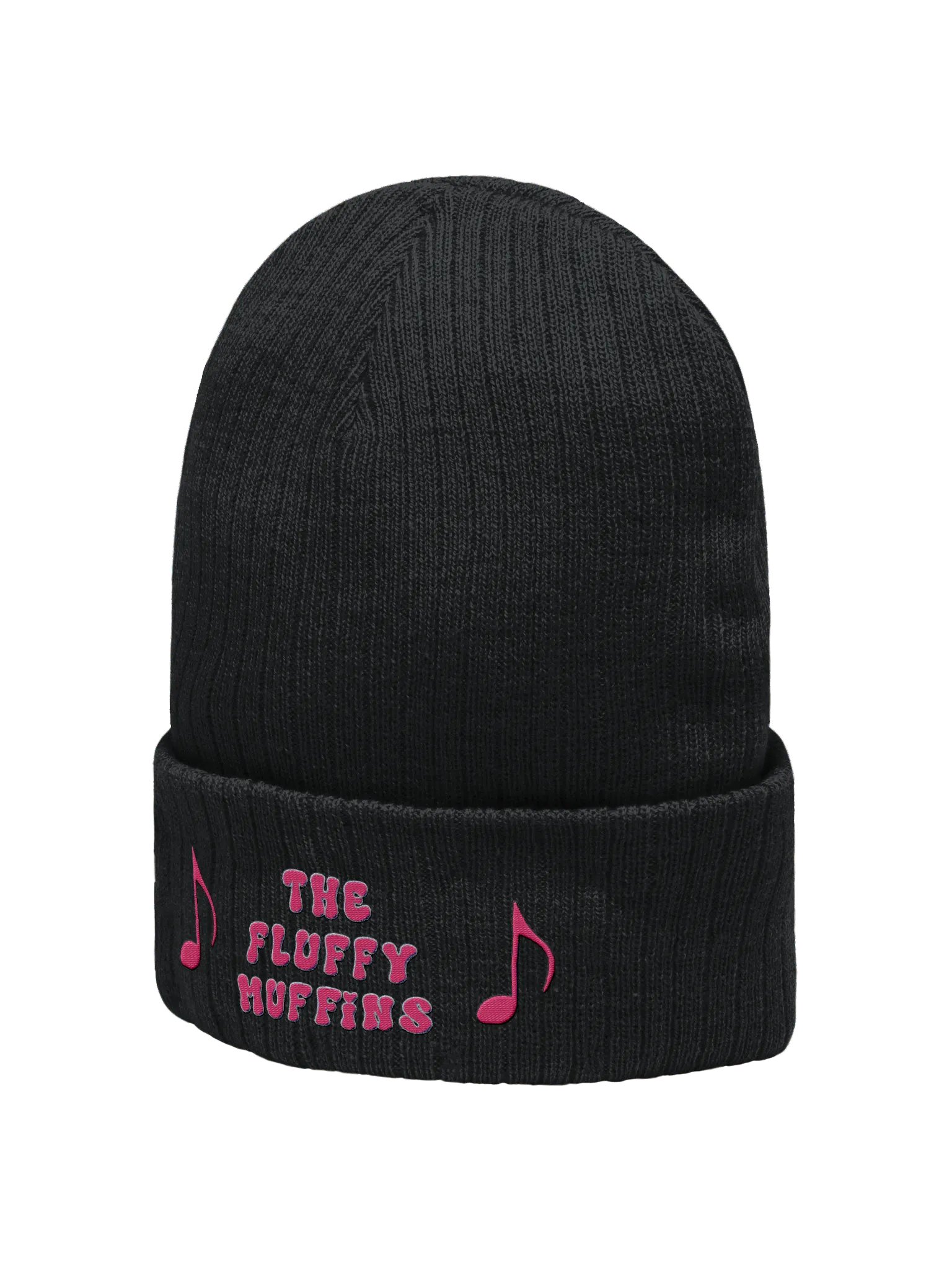 Pink Fluffy Ribbed Beanie product image (2)