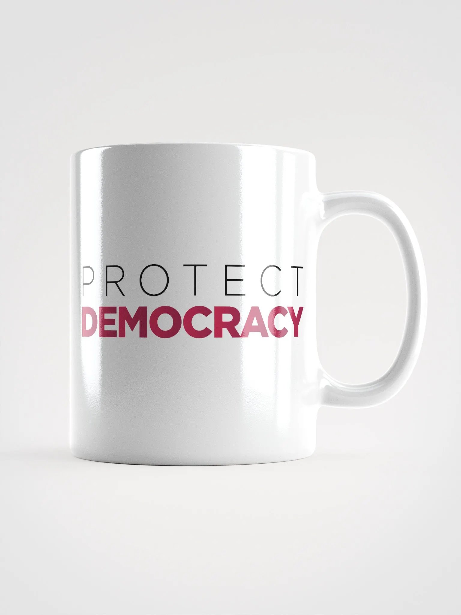 "Protect Democracy" White Coffee Mug product image (3)