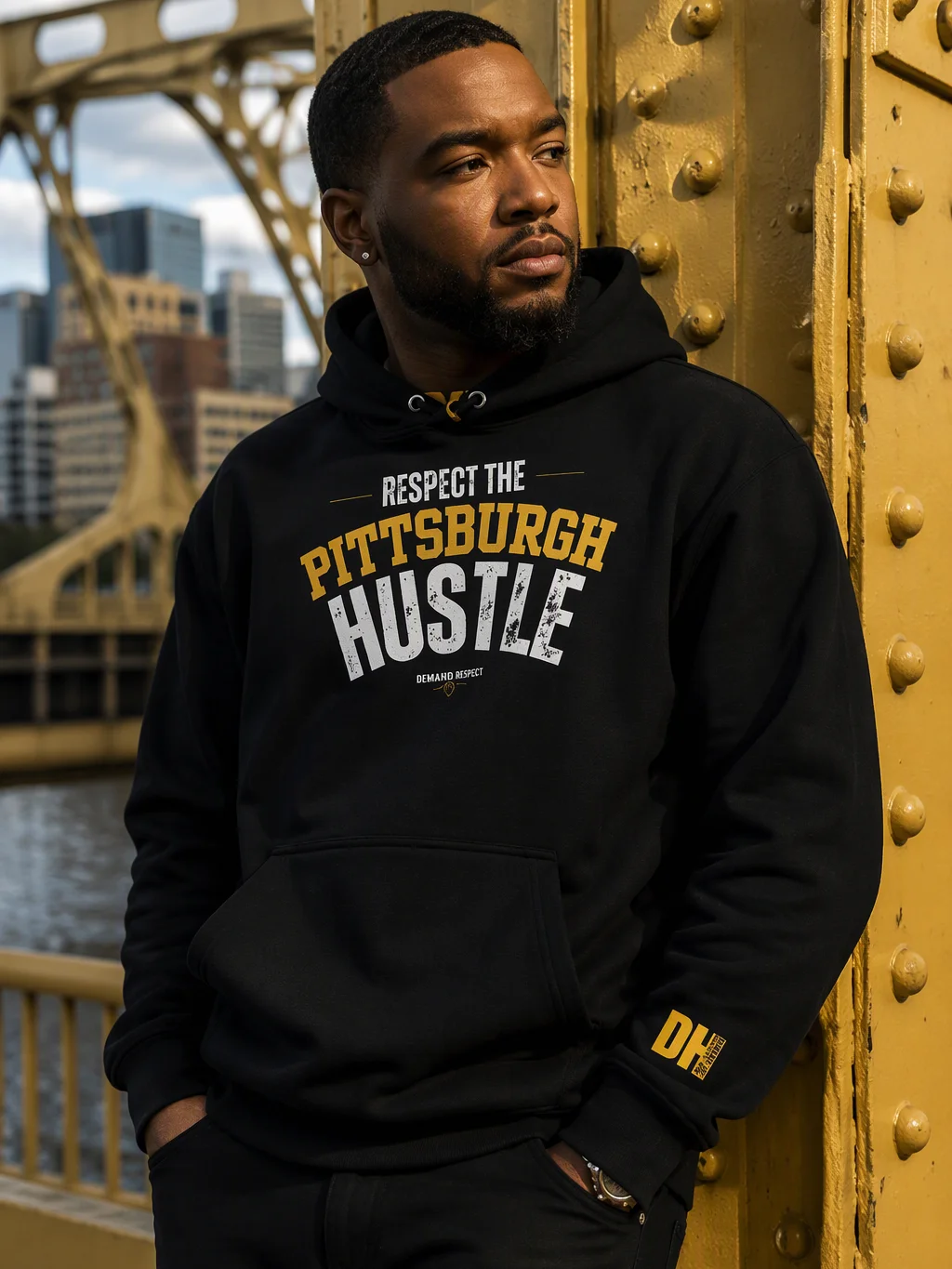 Respect The Pittsburgh Hustle - Varsity Edition Hoodie | Dark Colorways product image (1)