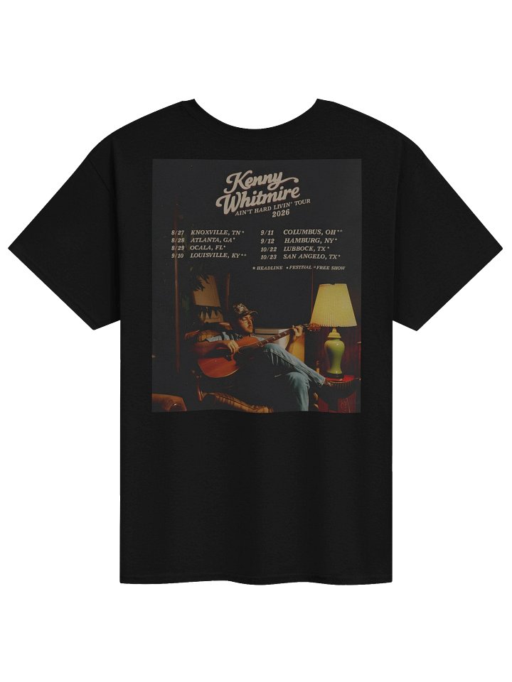 Kenny Whitmire Ain't Hard Livin' Tour Tshirt product image (2)