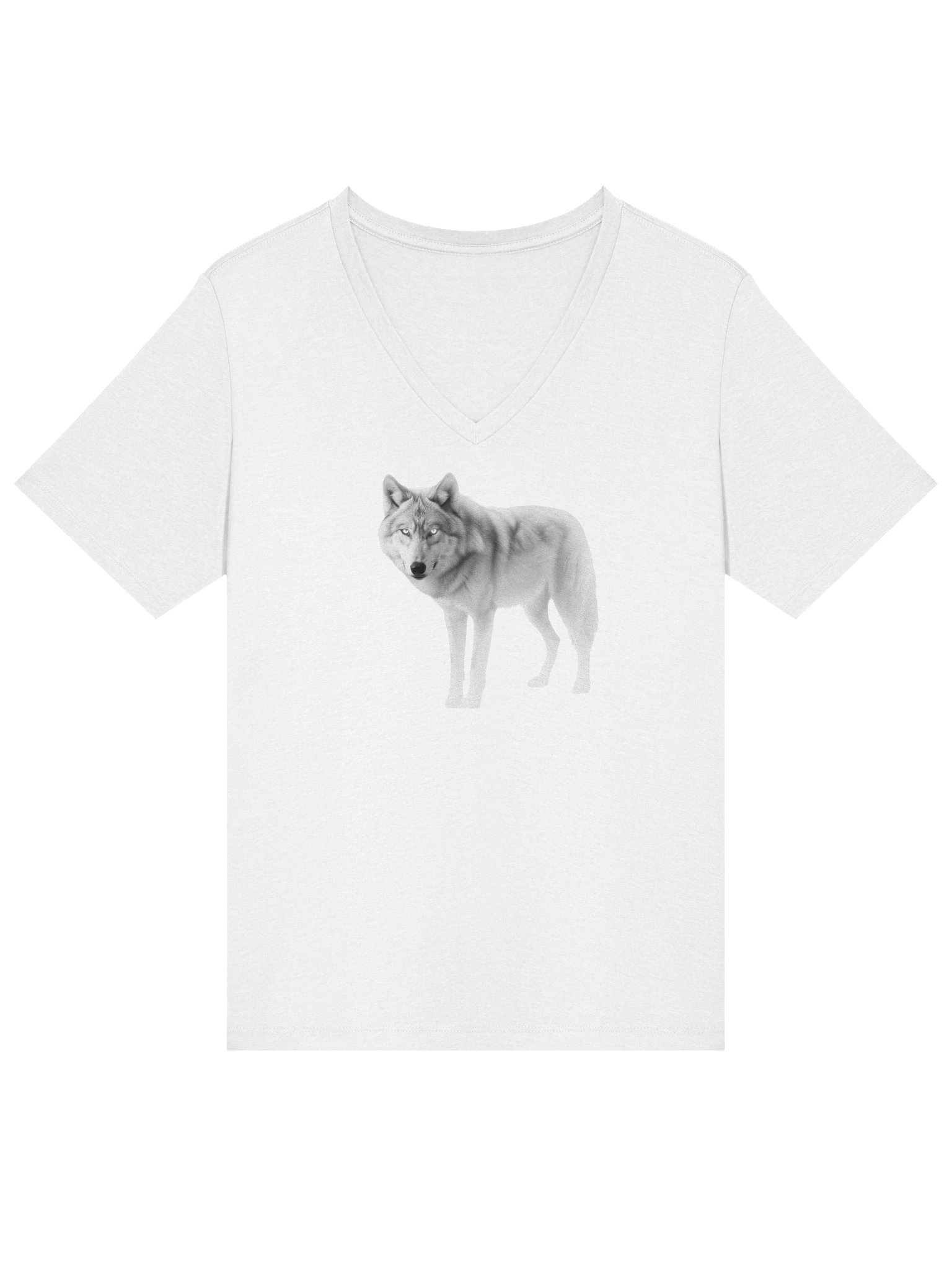 Ethereal Wolf Relaxed V-Neck Tee product image (3)