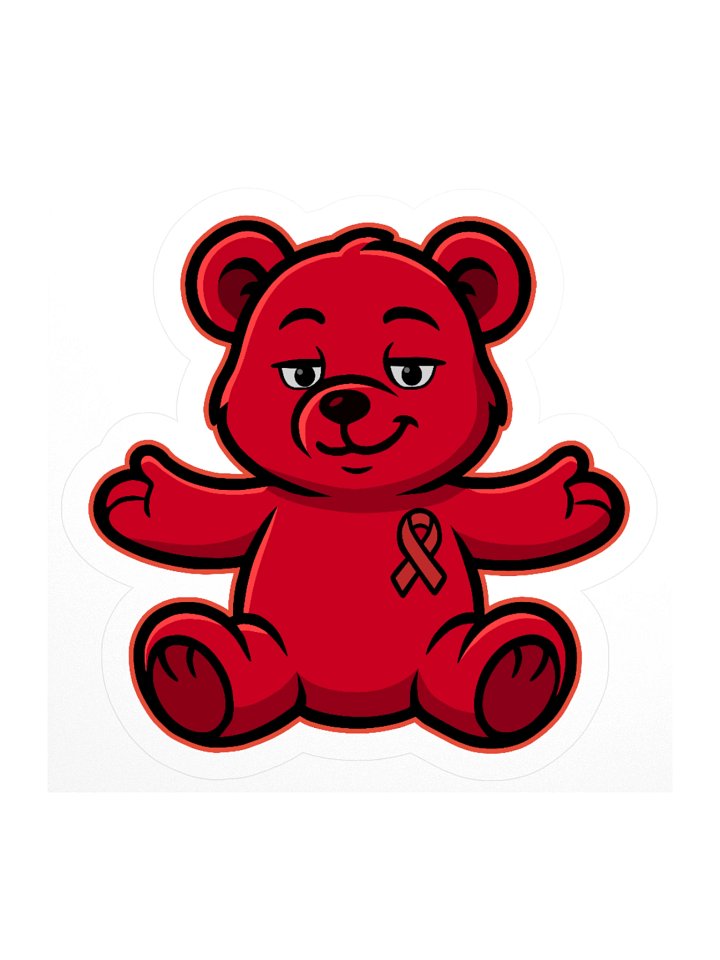 Red Bear of Sharing Stickers product image (1)