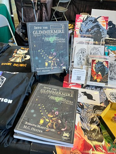 Last day at Geek Craft Expo! I only have a few more copies of Into the Glimmermire left, and I sold through the ones I had on...