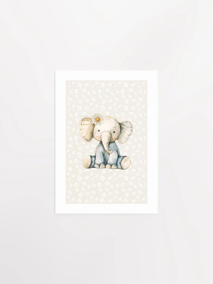 Boho Daisy and Elephant Nursery Print product image (2)