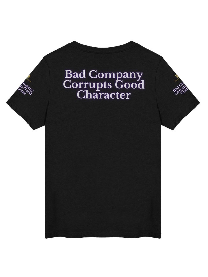 WigganOfficial “Bad Company Corrupts Good Character” Women's Relaxed V-Neck T-Shirt. product image (2)