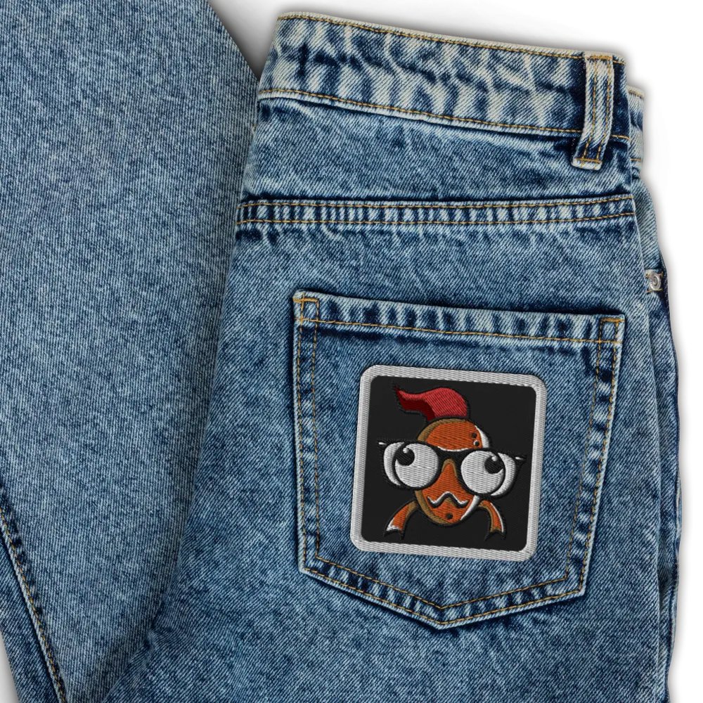 FEESH Logo Square Patch [white border] product image (3)