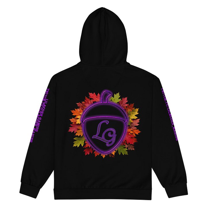 Black Unisex Zipper Hoodie product image (2)