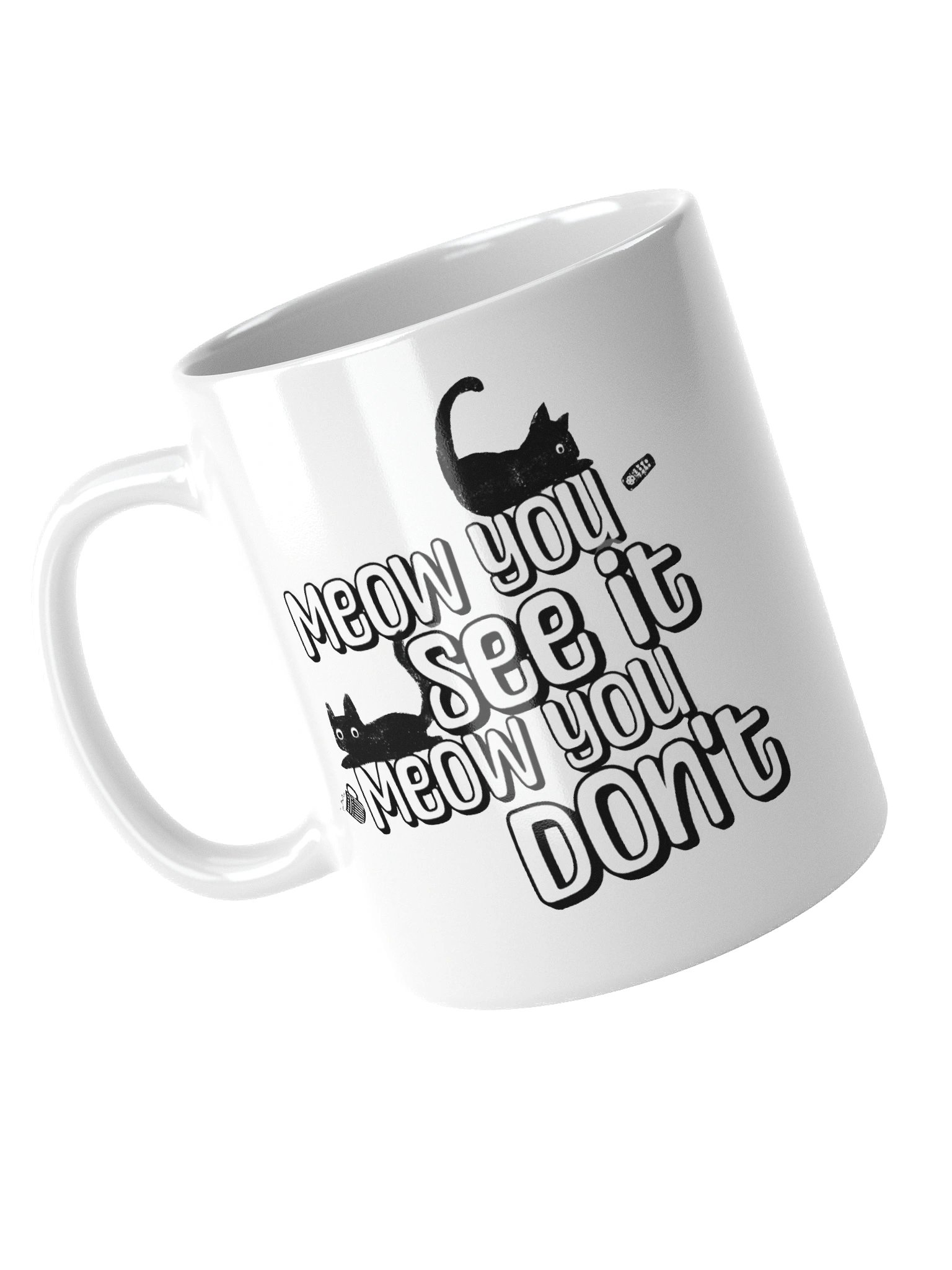 “Meow You See It, Meow You Don’t” Cat Mug product image (5)