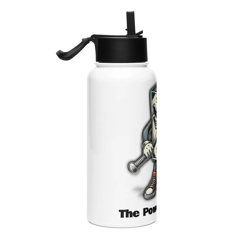 The Power Of Money Water Bottle w/ Built In Straw product image (3)