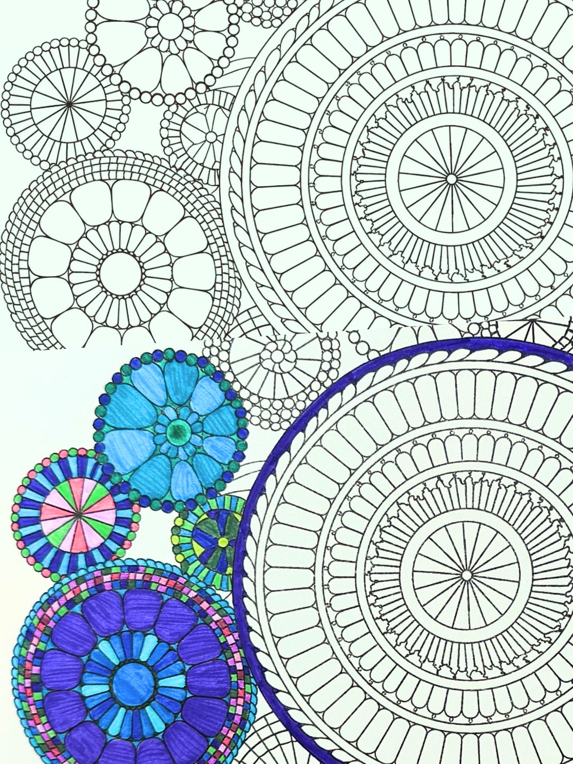 Mystical Stitch Oracle Coloring Book | Printable Crochet Coloring Pages | Fiber Arts Meditation & Magic product image (4)