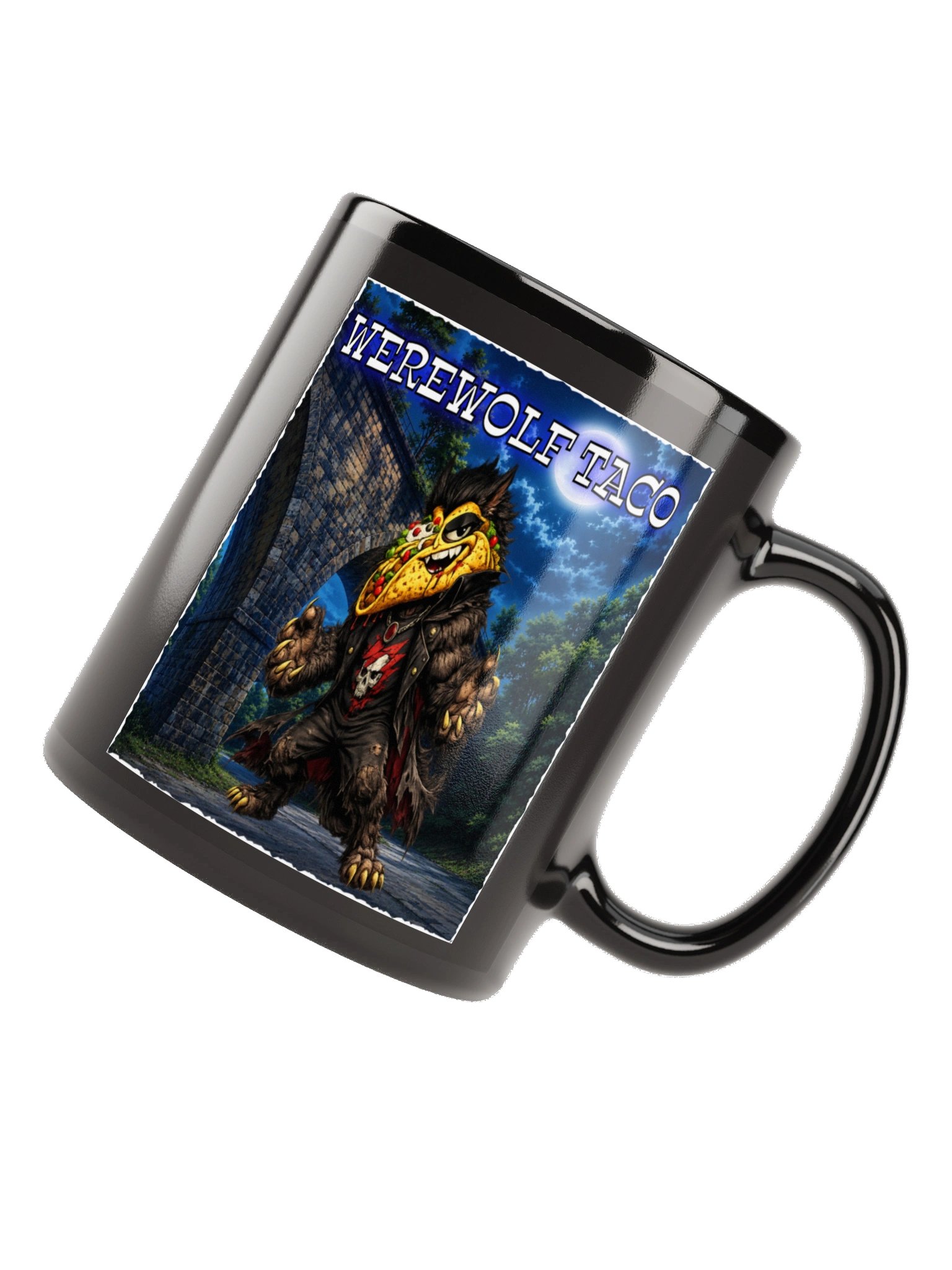 Werewolf Taco Black Glossy Mug - The Taco Family product image (11)