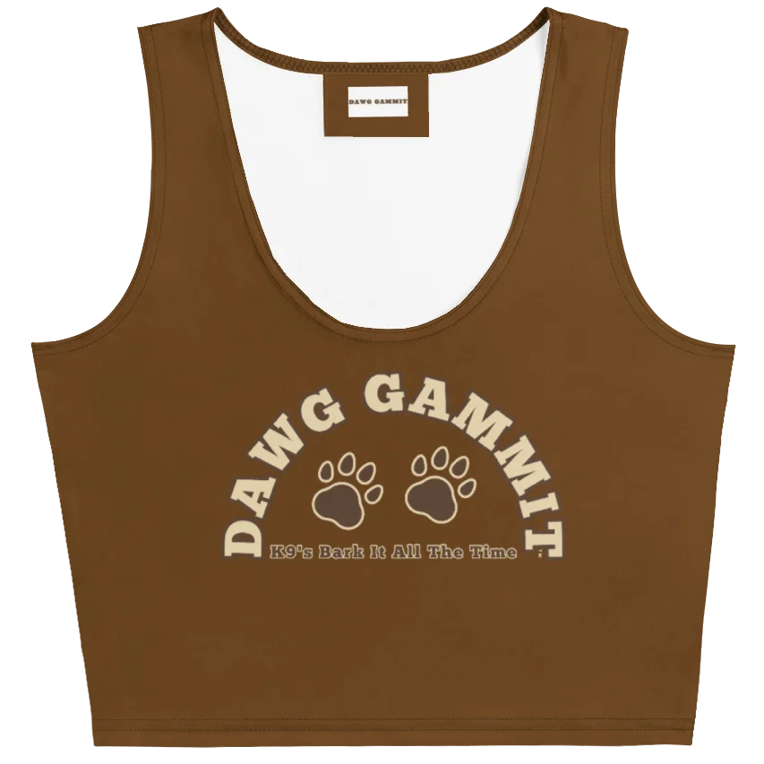 DAWG GAMMIT™ Female Doberman Brown Crop Top Nobody Moves product image (5)