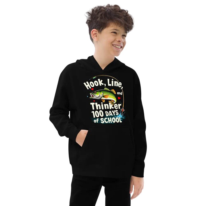 Hook, Line, Thinker 100 Days of School Youth Pullover product image (3)