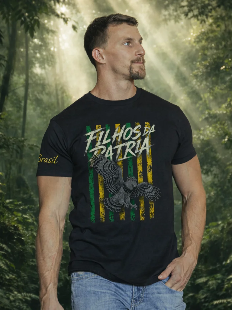 Camiseta Filhos da Patria Oversized Fauna da Patria Gaviao Real product image (1)