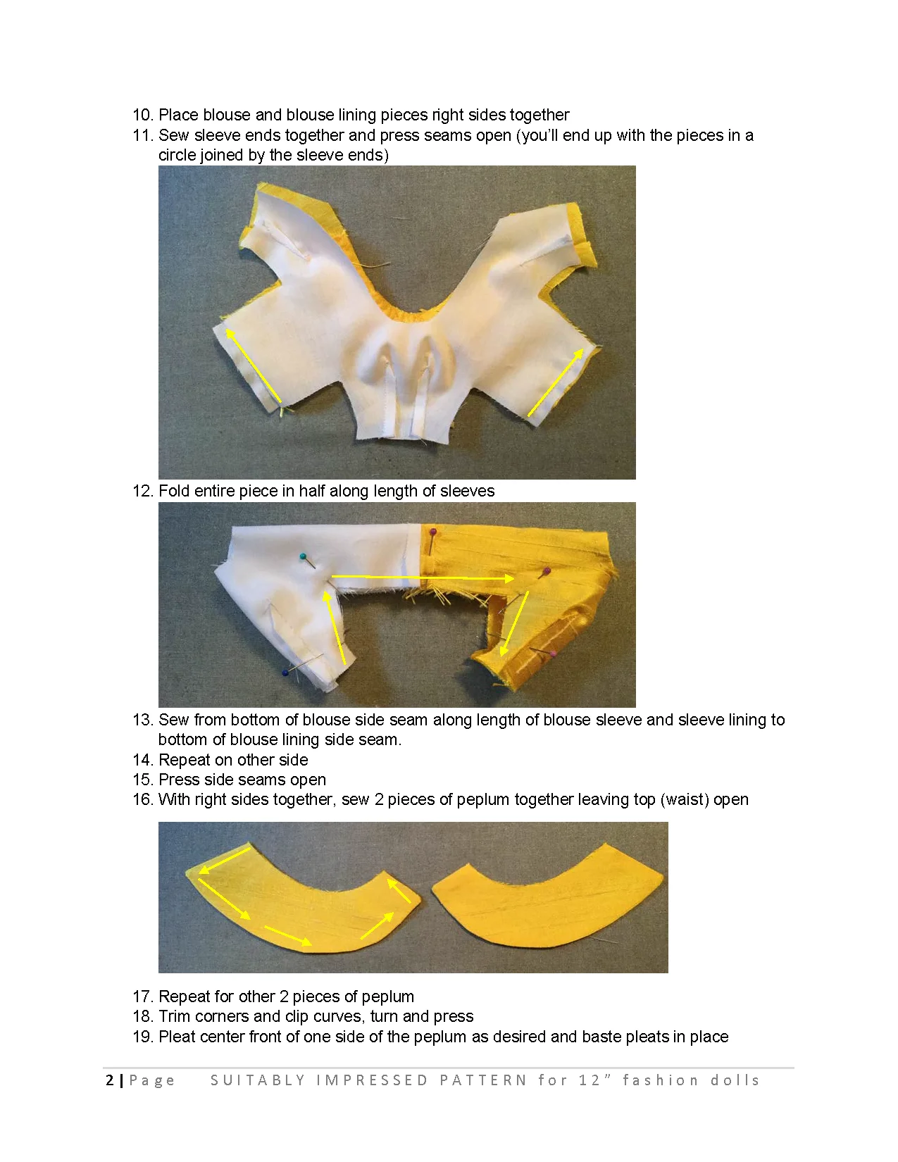 Suitably Impressed sewing pattern for 12