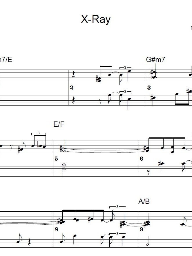 X-Ray - ModJazz - Piano sheet music product image (1)