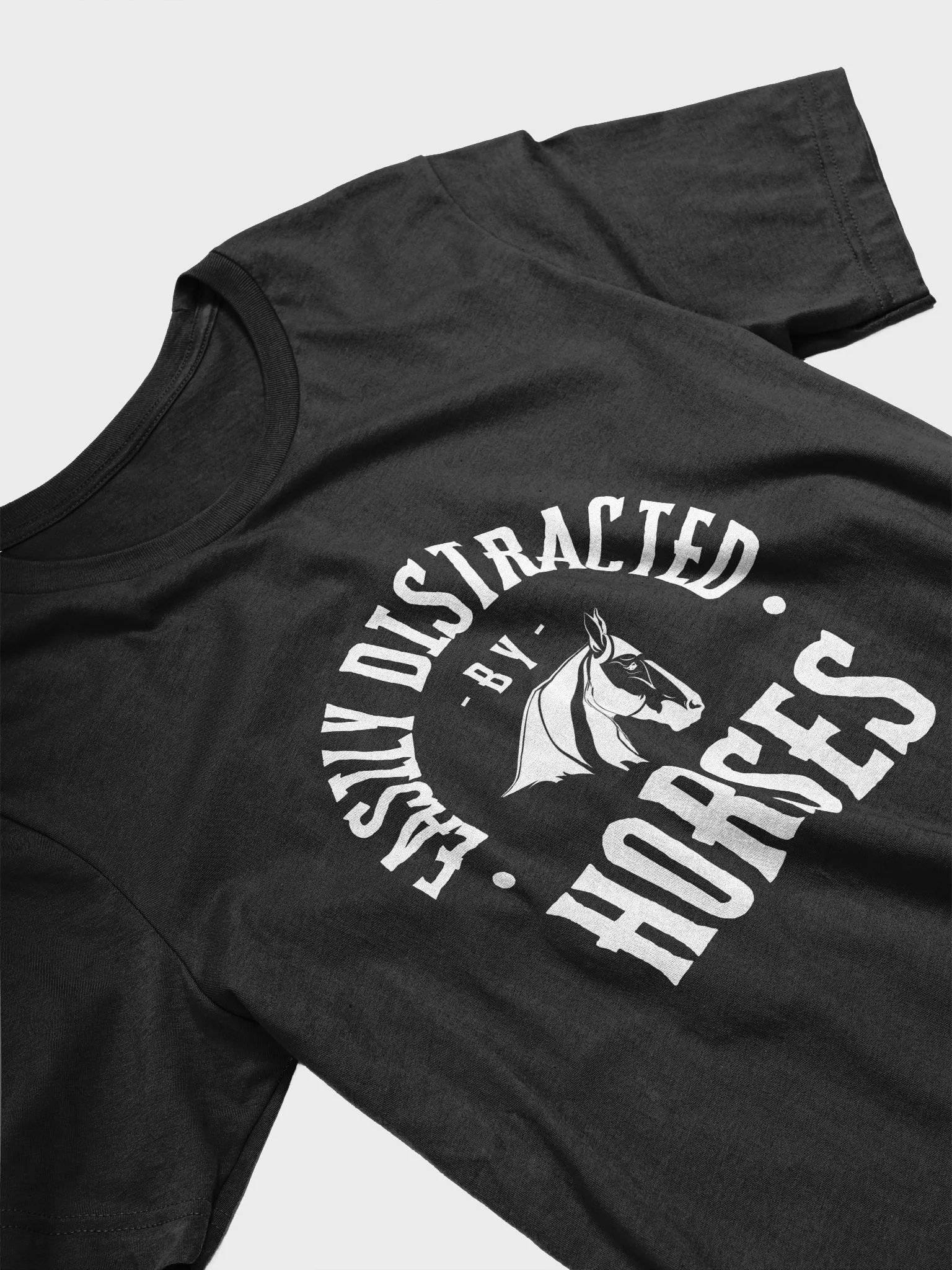 Easily Distracted Black & White Tee product image (3)