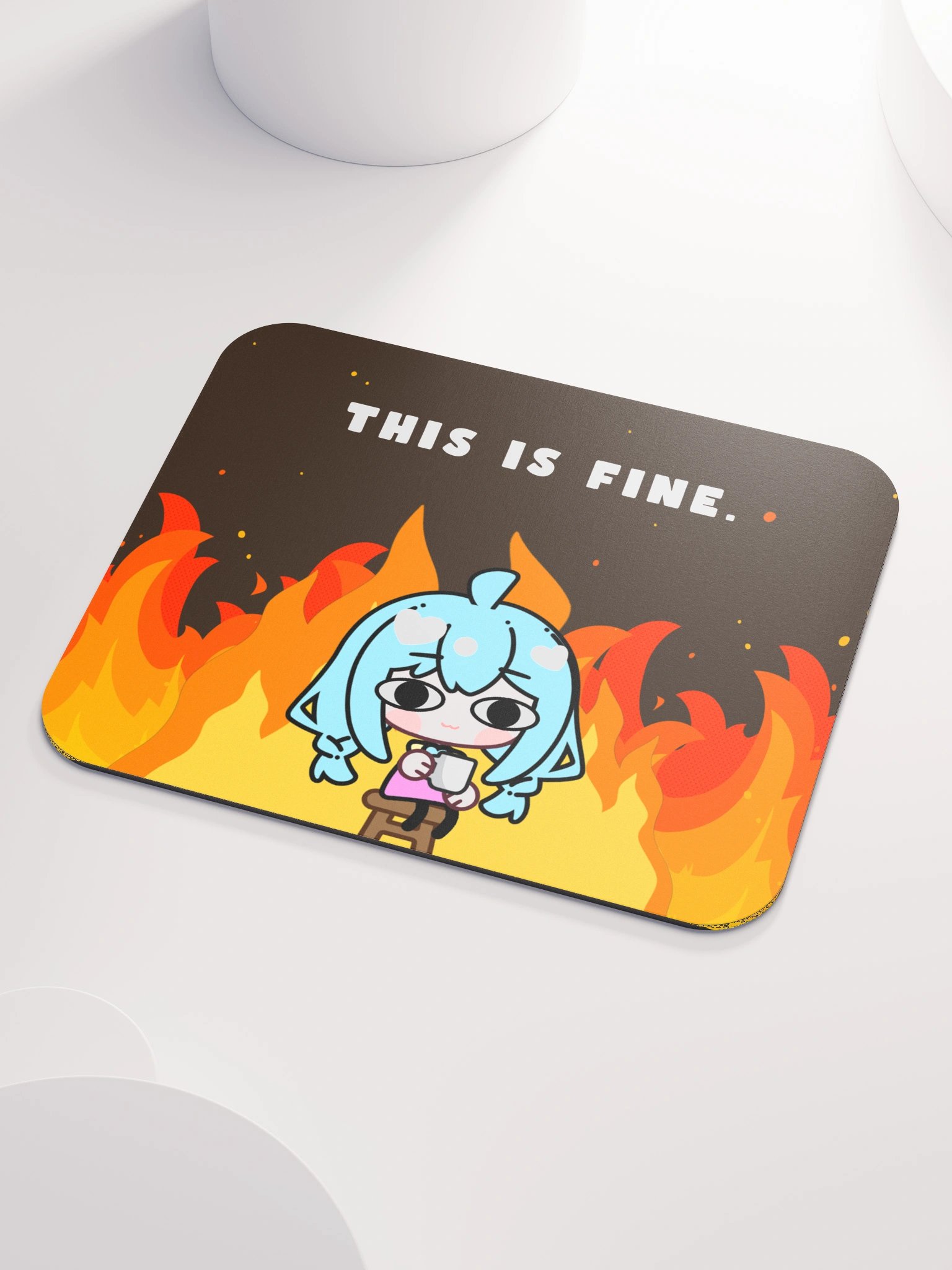 kitsch_ly This is fine. (Mousepad) product image (4)