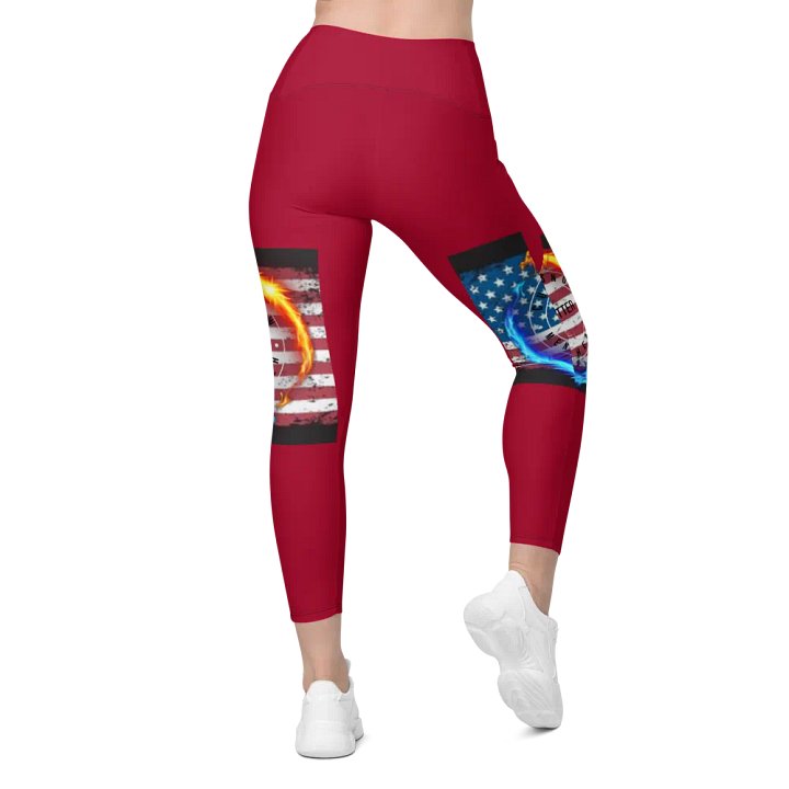 red you matter Leggings w pockets product image (2)
