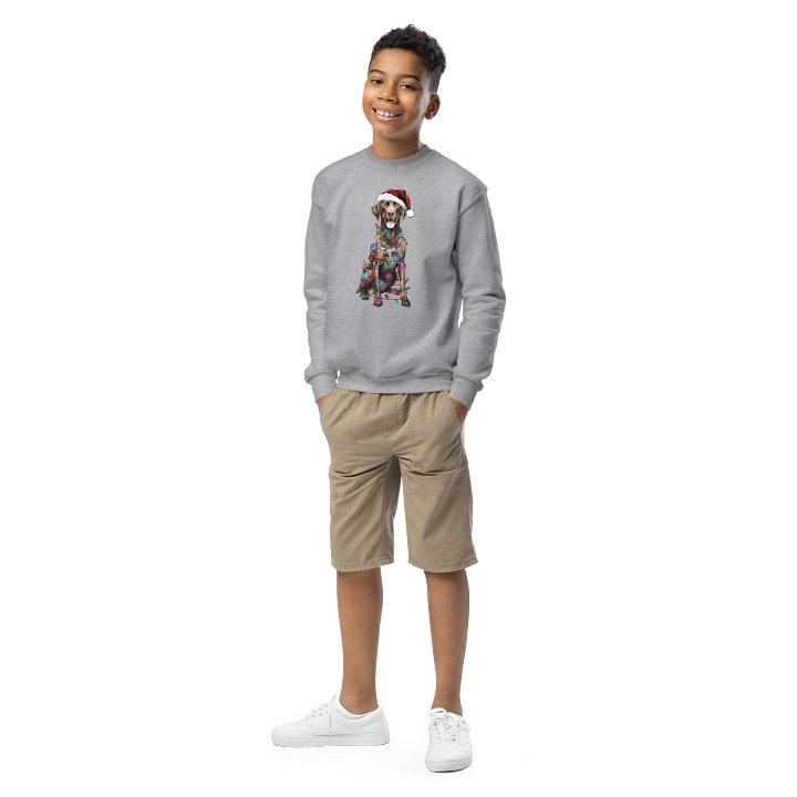 Funny Christmas German Shorthaired Pointer Youth Sweatshirt product image (1)
